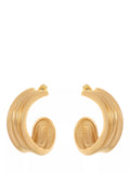 Reiss Flavia Fluid hoop earrings gold toned (British brand)