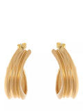 Reiss Flavia Fluid hoop earrings gold toned (British brand)