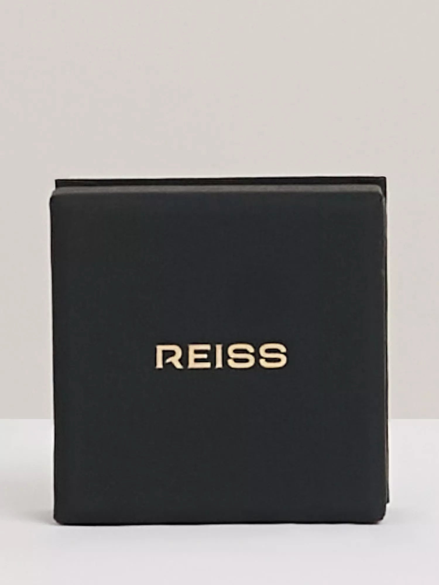 Reiss Mason Molten drop earrings gold large - British product