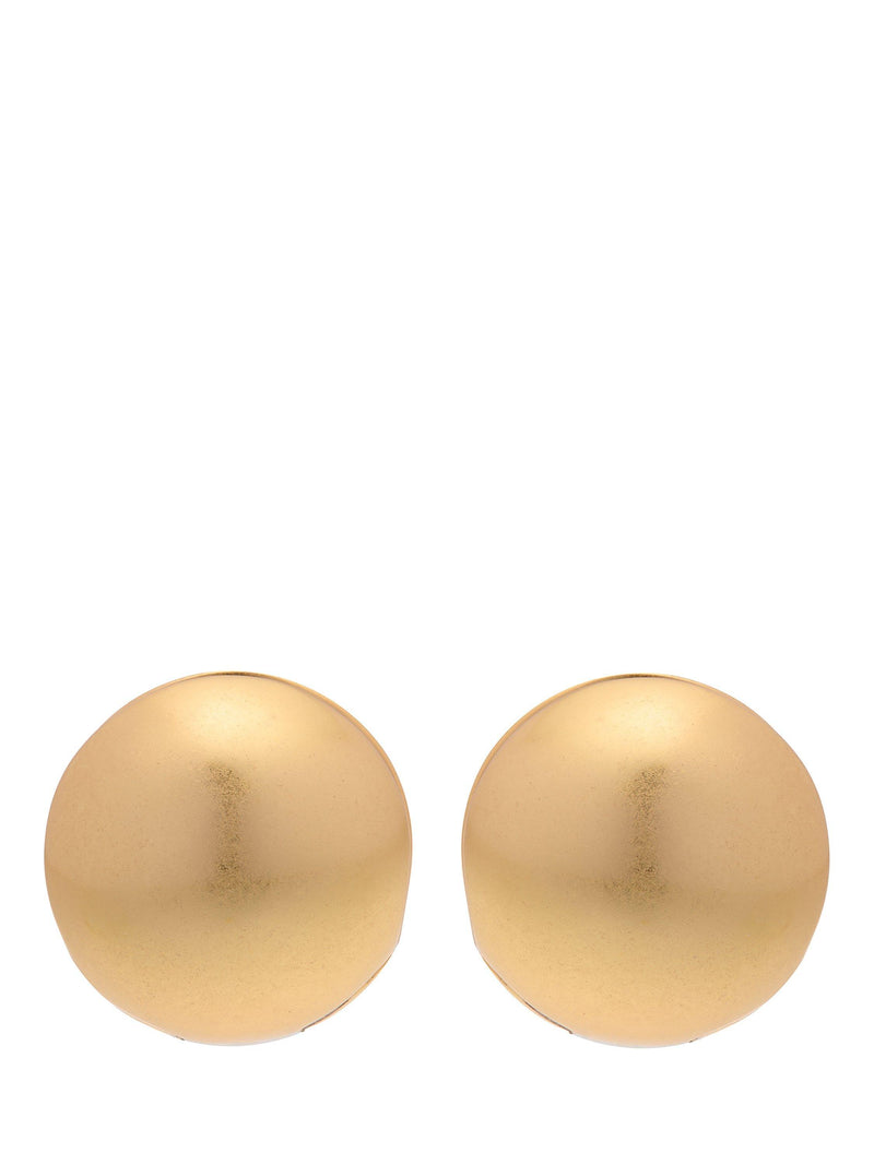 Reiss Pollie polished ball huggie hoop earrings gold tone - British product