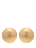 Reiss Pollie polished ball huggie hoop earrings gold tone - British product