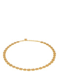 Reiss Mila Molten Square gold necklace, imported from the UK