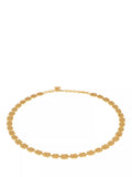 Reiss Mila Molten Square gold necklace, imported from the UK