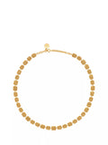 Reiss Mila Molten Square gold necklace, imported from the UK