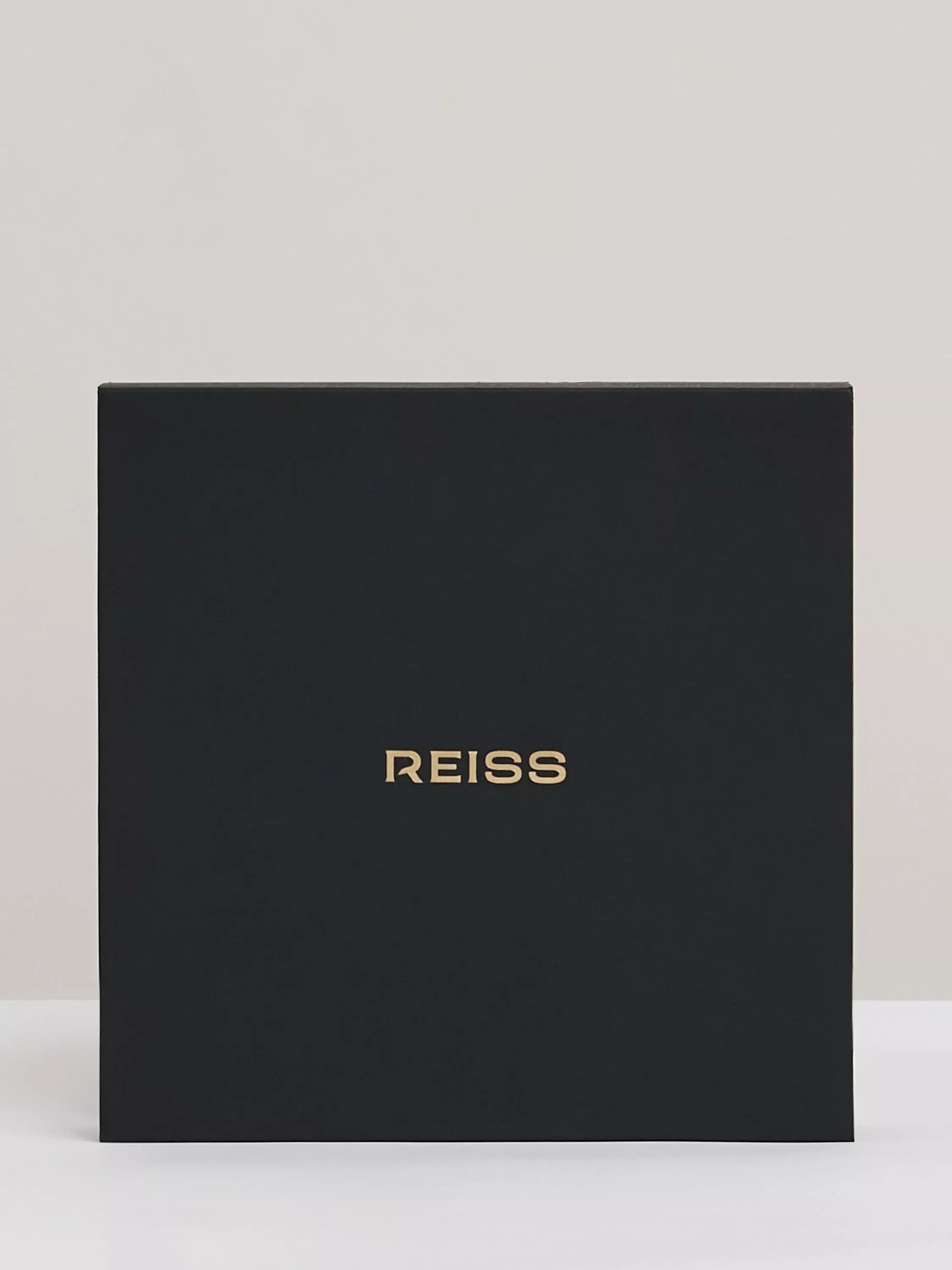 Reiss Mila Molten Square gold necklace, imported from the UK