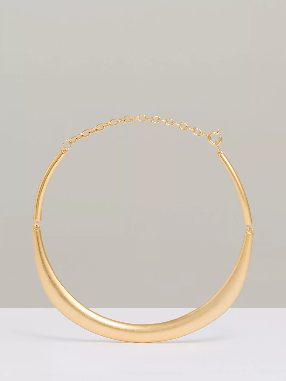 Reiss Poppy curve choker gold tone (British brand)