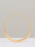 Reiss Poppy curve choker gold tone (British brand)