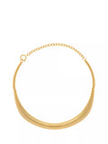 Reiss Poppy curve choker gold tone (British brand)