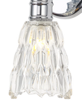 John Lewis Marlow crystal glass wall light chrome, imported from the UK