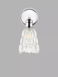 John Lewis Marlow crystal glass wall light chrome, imported from the UK