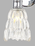 John Lewis Marlow crystal glass wall light chrome, imported from the UK