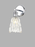 John Lewis Marlow crystal glass wall light chrome, imported from the UK