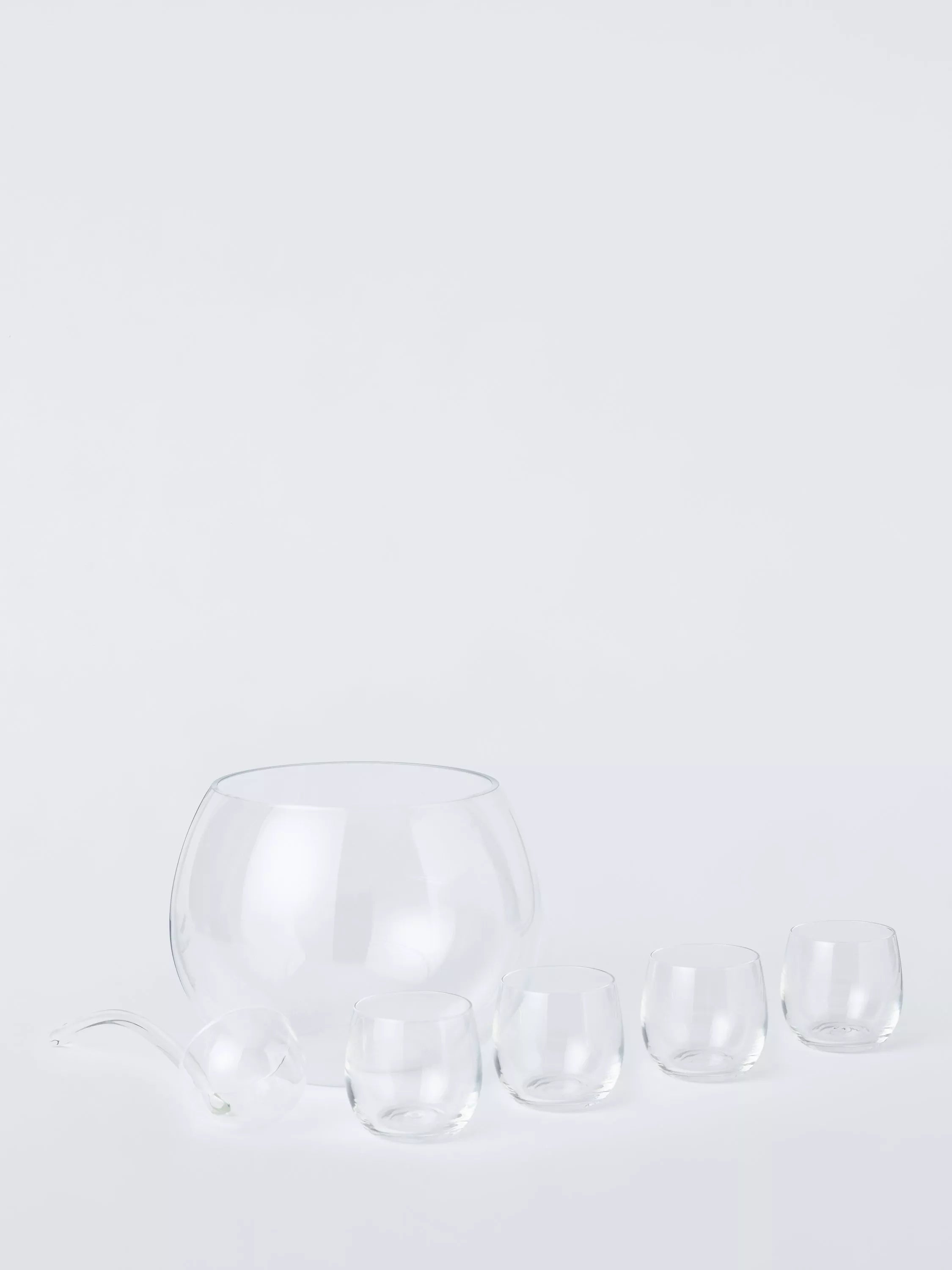 John Lewis punch bowl gift set clear - British product
