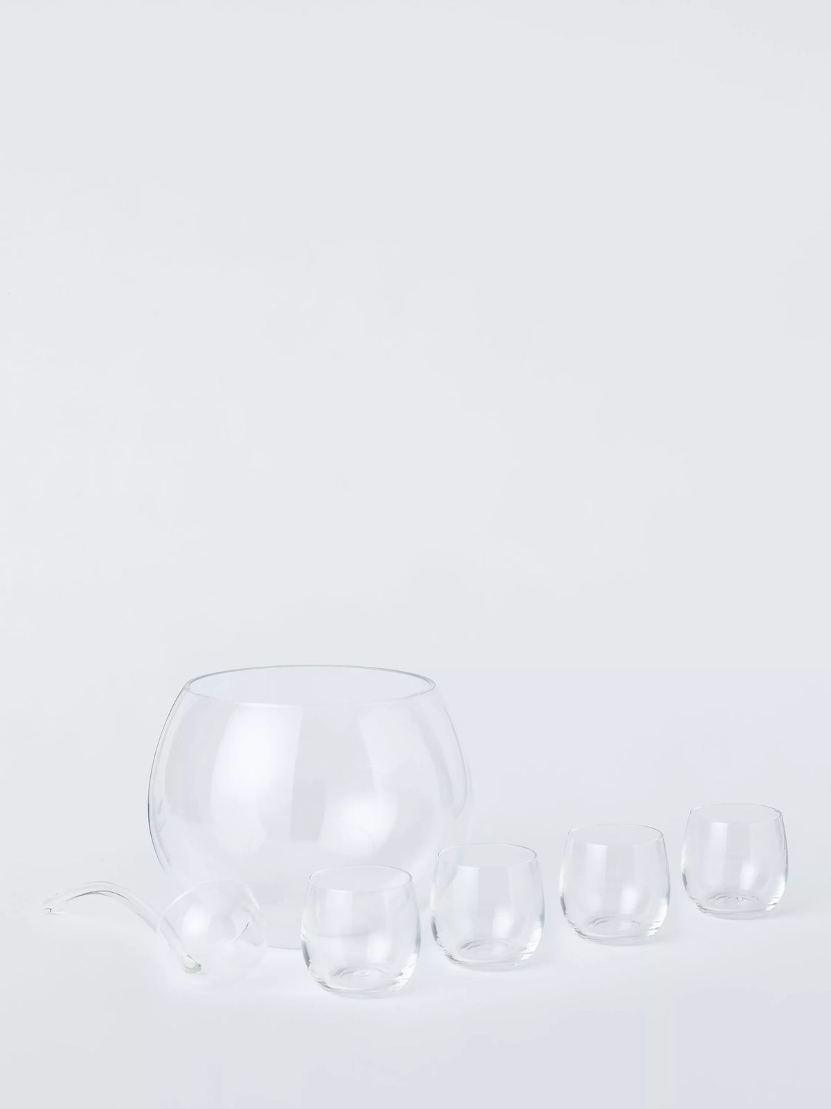 John Lewis punch bowl gift set clear - British product