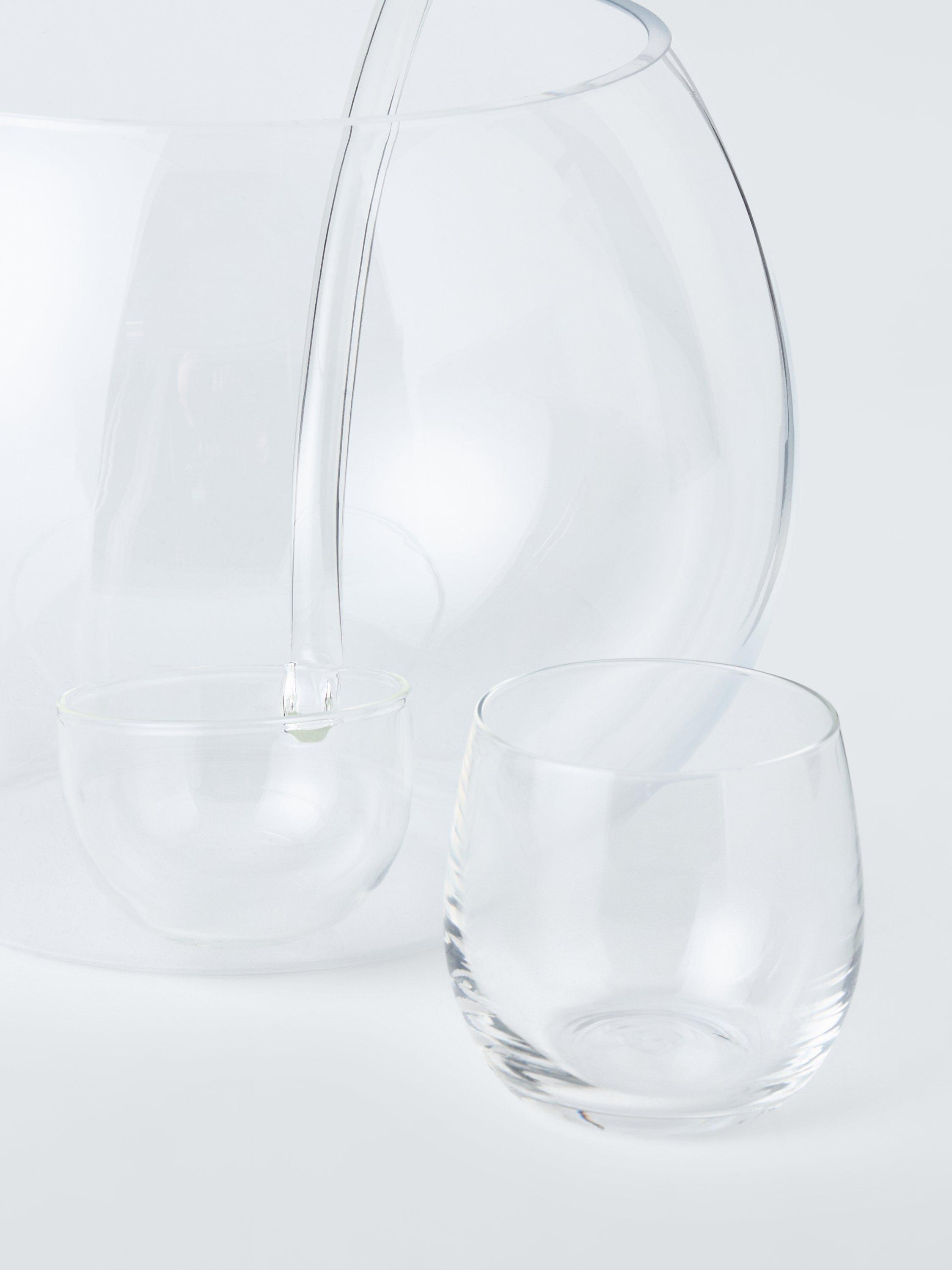 John Lewis punch bowl gift set clear - British product
