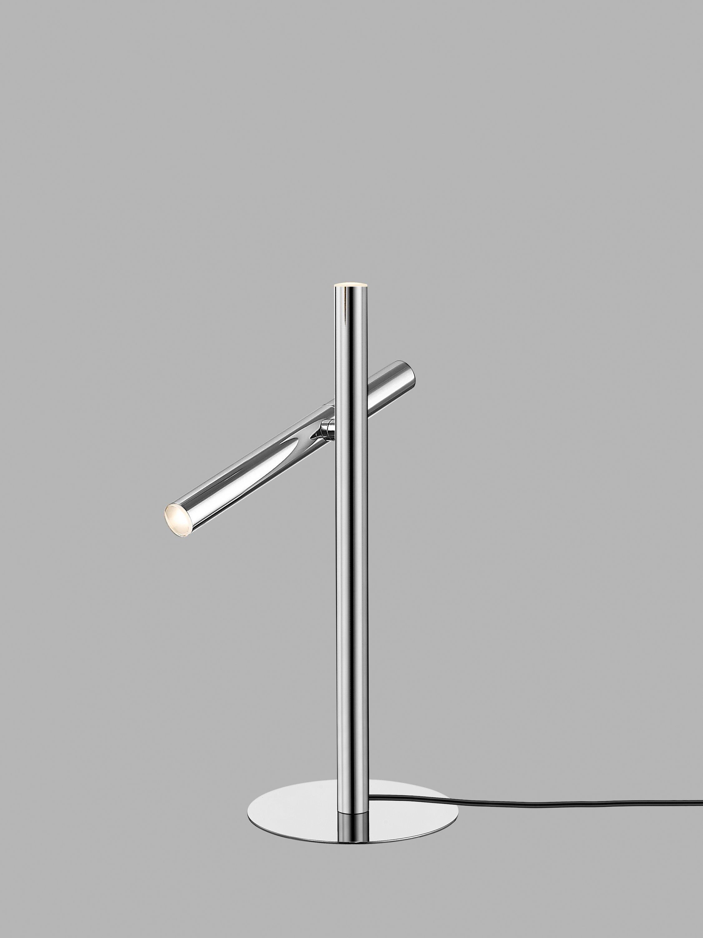 John Lewis Swivel chrome effect table lamp, UK version