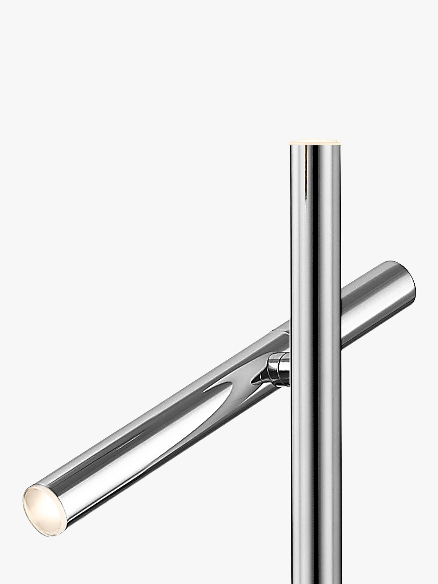 John Lewis Swivel chrome effect table lamp, UK version