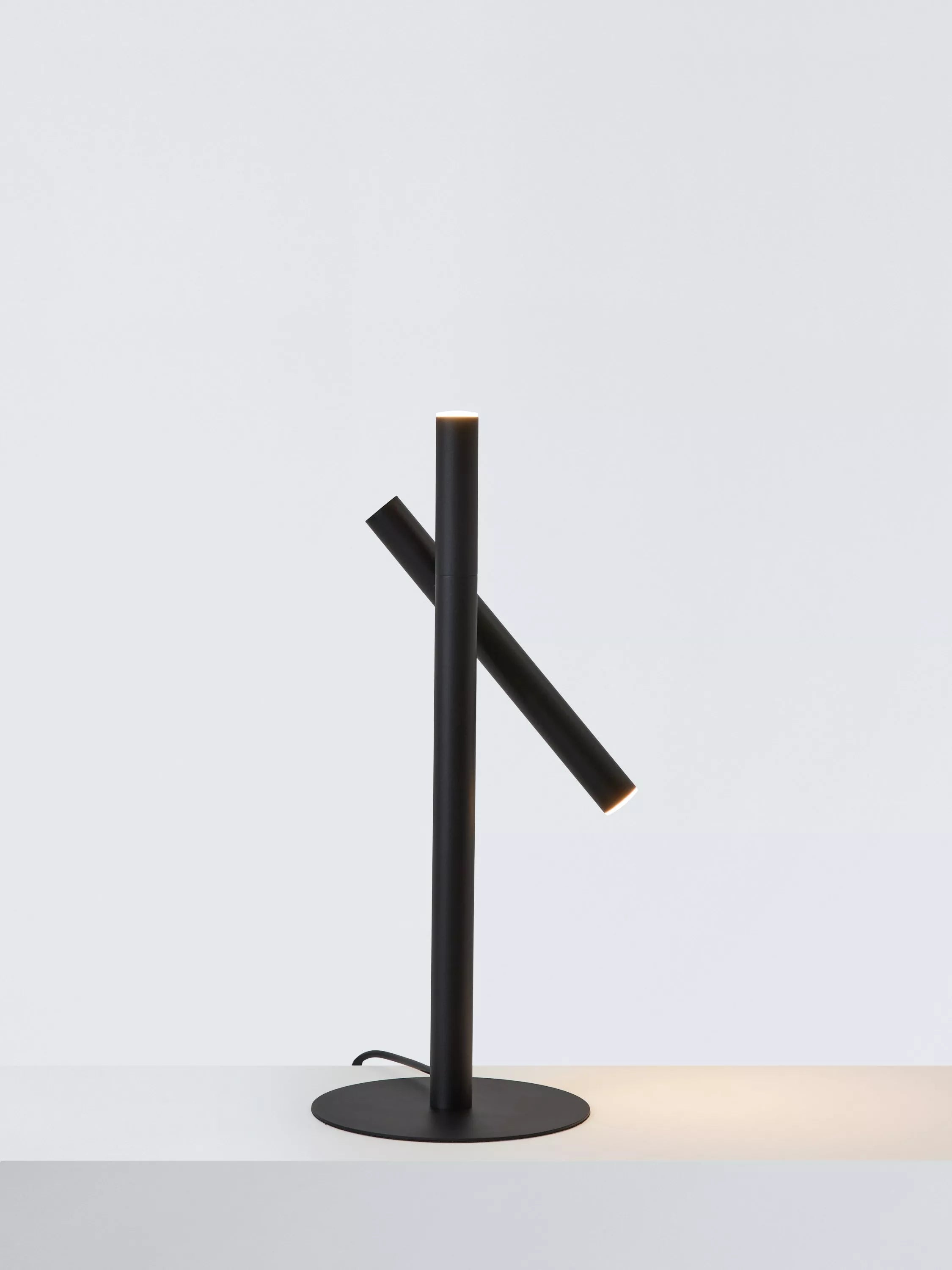 John Lewis Swivel Table Lamp, Black