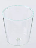 John Lewis stripe rim wine glass 310ml light blue clear, UK version