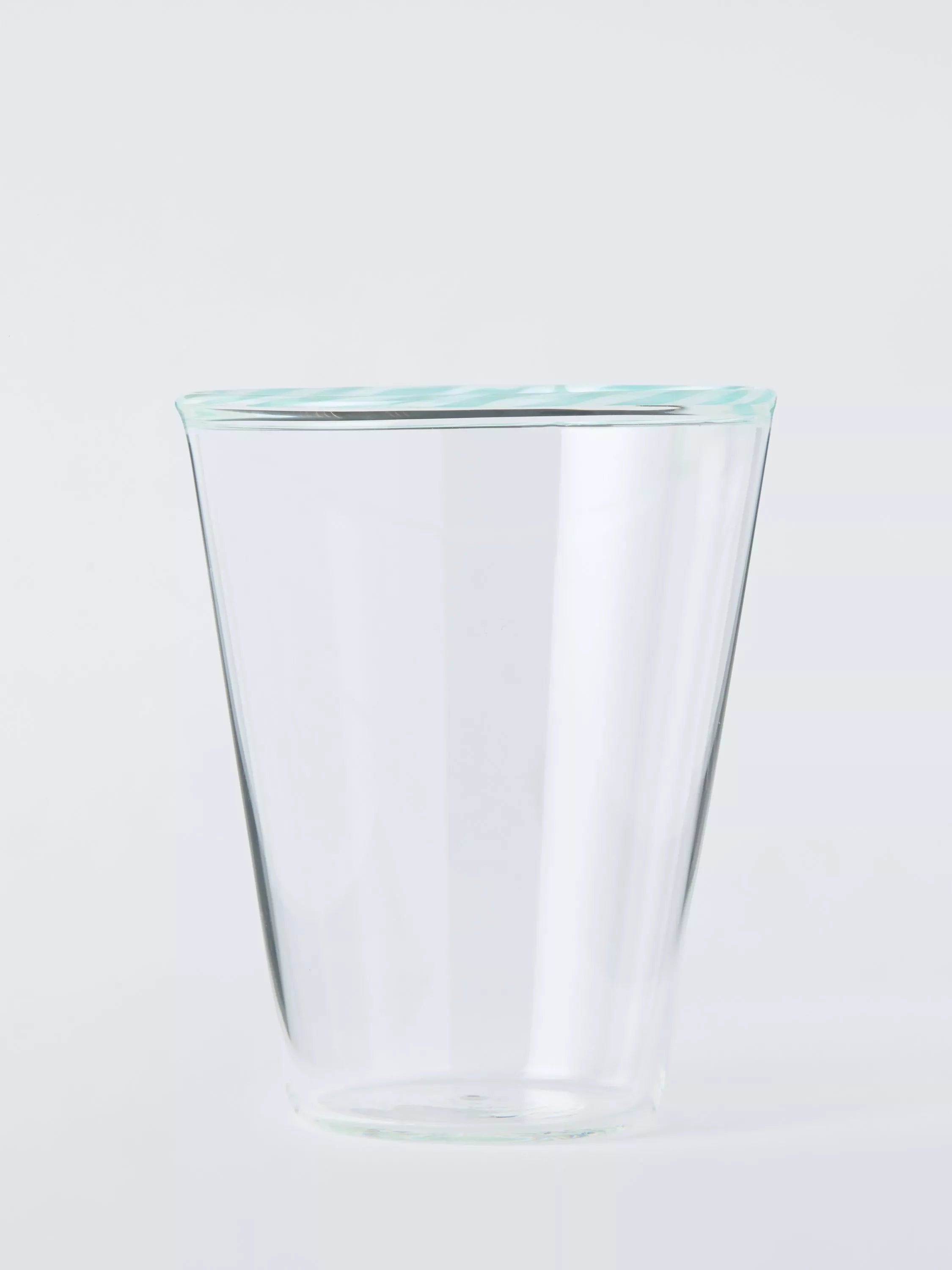 John Lewis stripe rim glass tumbler 315ml, imported from the UK
