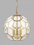 John Lewis geometric glass ball pendant ceiling light gold, UK version