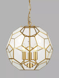John Lewis geometric glass ball pendant ceiling light gold, UK version
