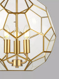 John Lewis geometric glass ball pendant ceiling light gold, UK version