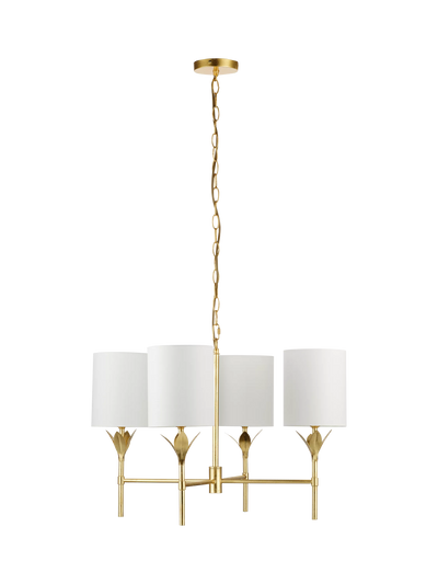 John Lewis John Lewis Linden 4 Arm Chandelier Ceiling Light Brass- Buy online at McGrocer