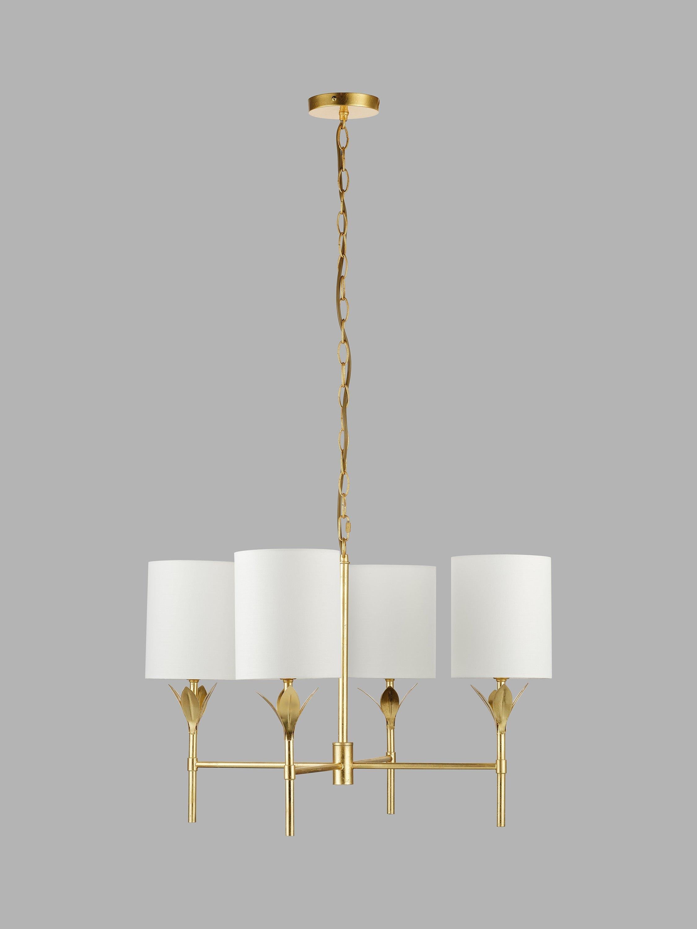 John Lewis 4 arm brass chandelier ceiling light UK version