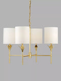 John Lewis 4 arm brass chandelier ceiling light UK version