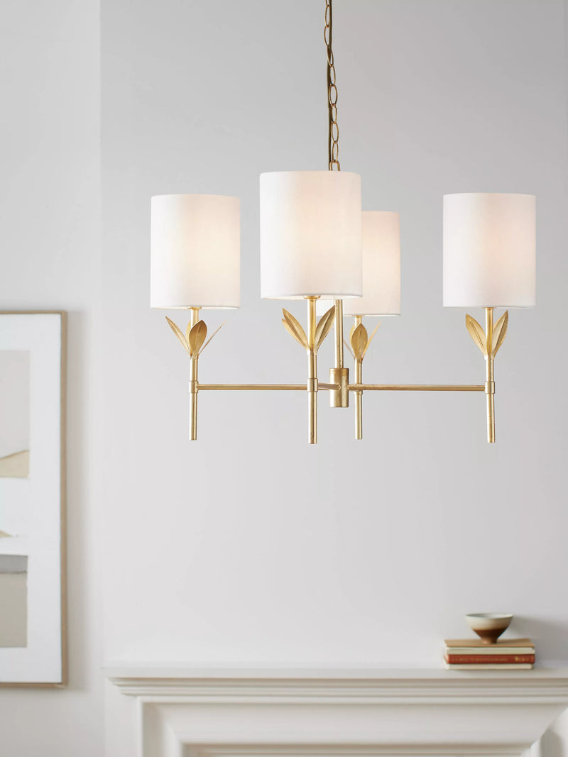 John Lewis 4 arm brass chandelier ceiling light UK version