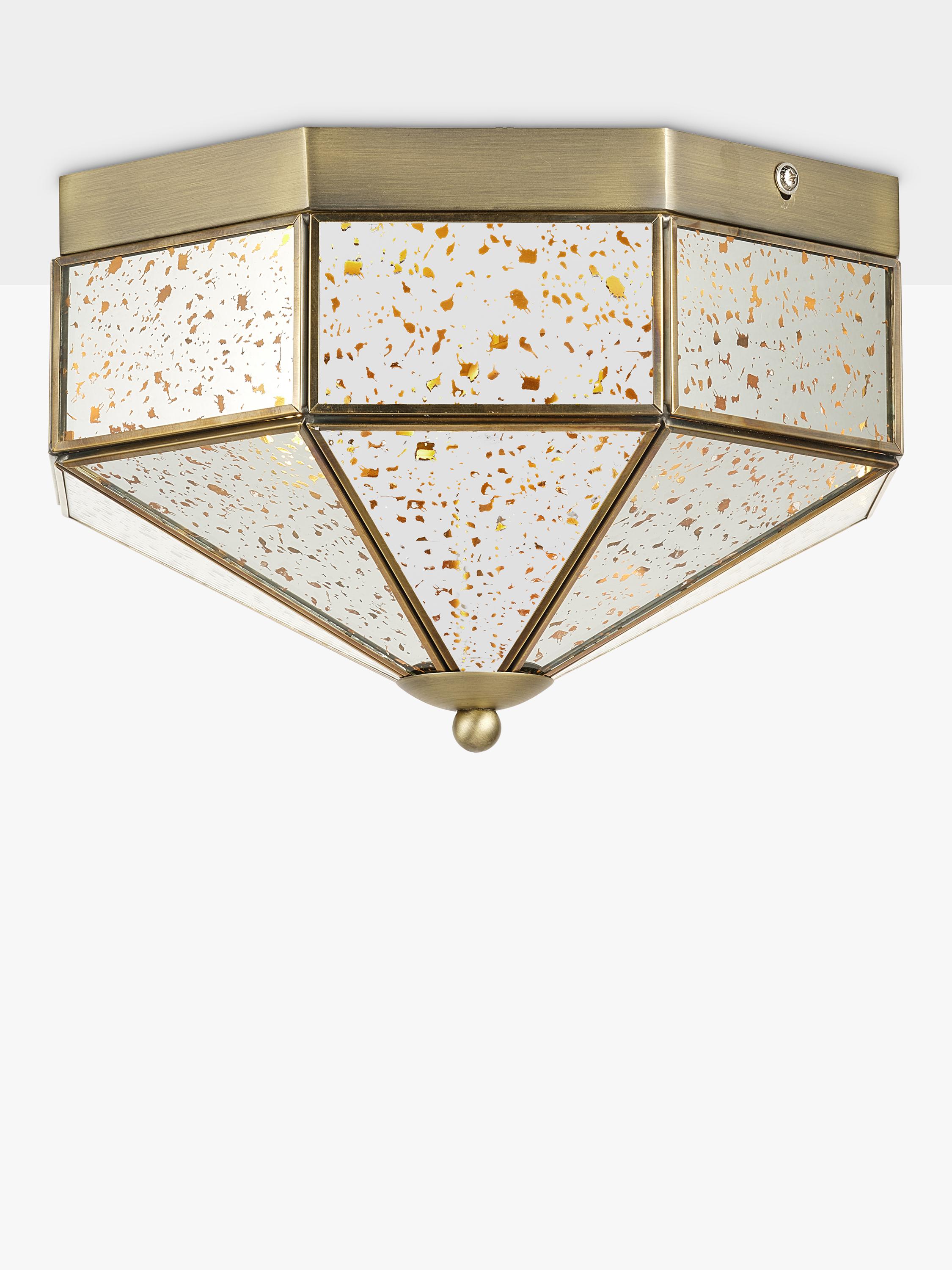 John Lewis Romy flush mount ceiling light with mirrored glass - British product