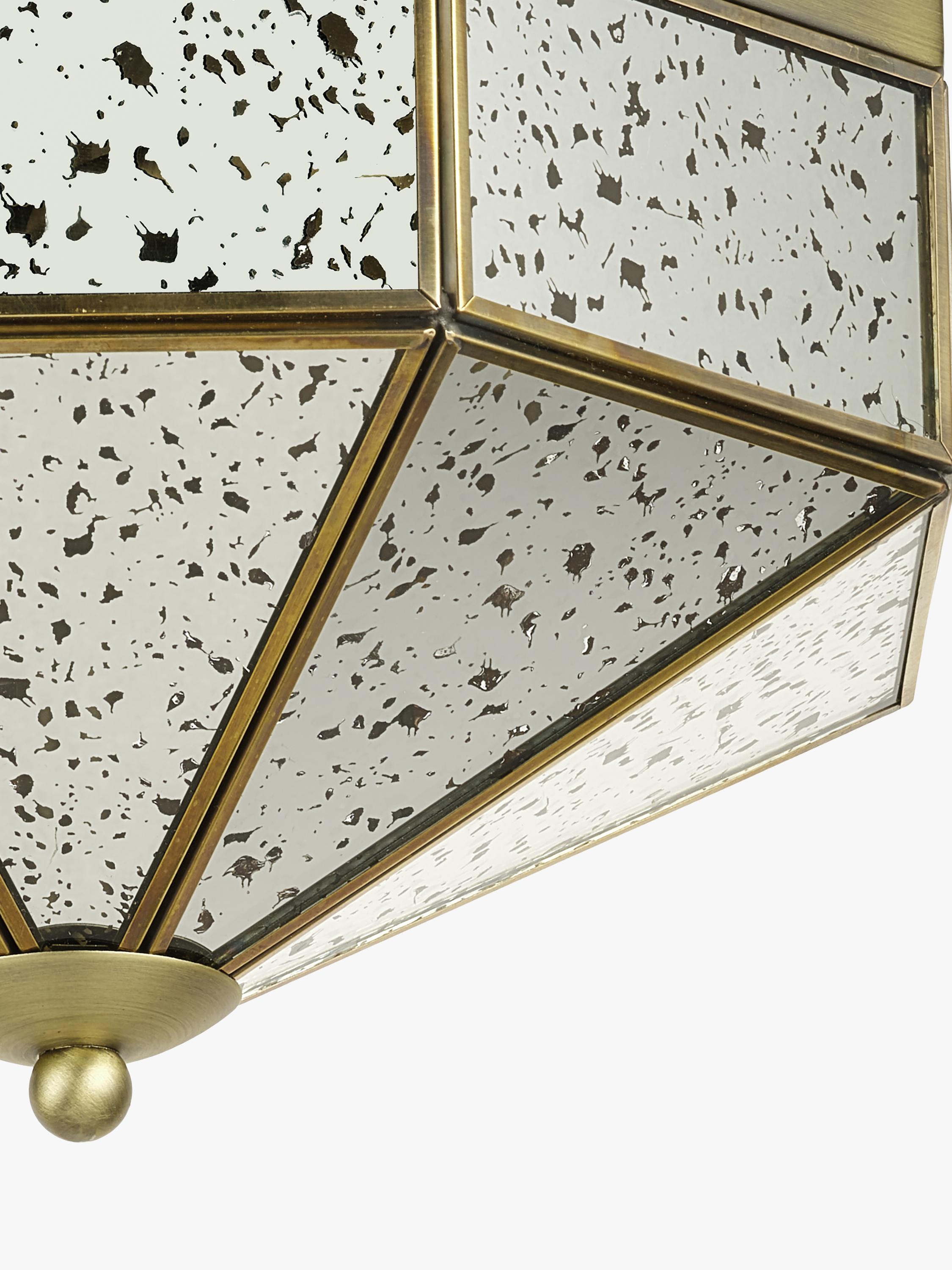 John Lewis Romy flush mount ceiling light with mirrored glass - British product