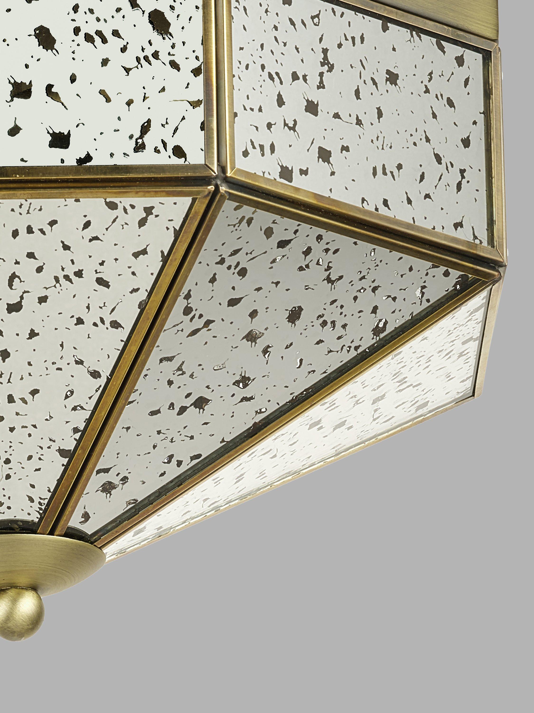 John Lewis Romy flush mount ceiling light with mirrored glass - British product