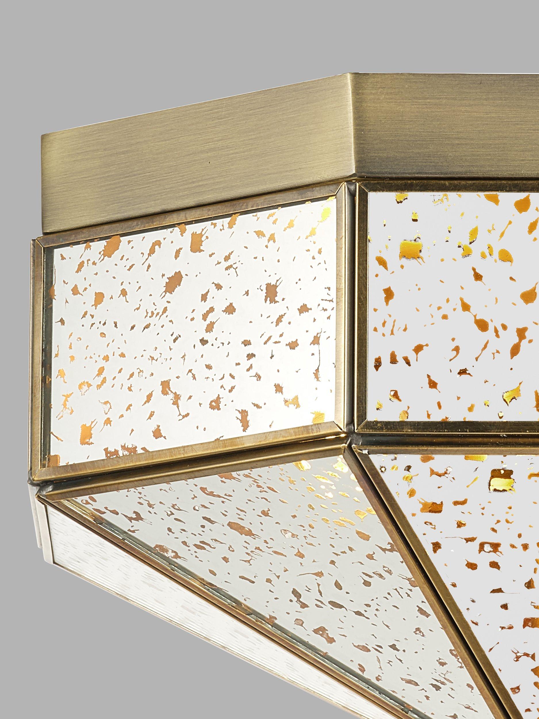 John Lewis Romy flush mount ceiling light with mirrored glass - British product