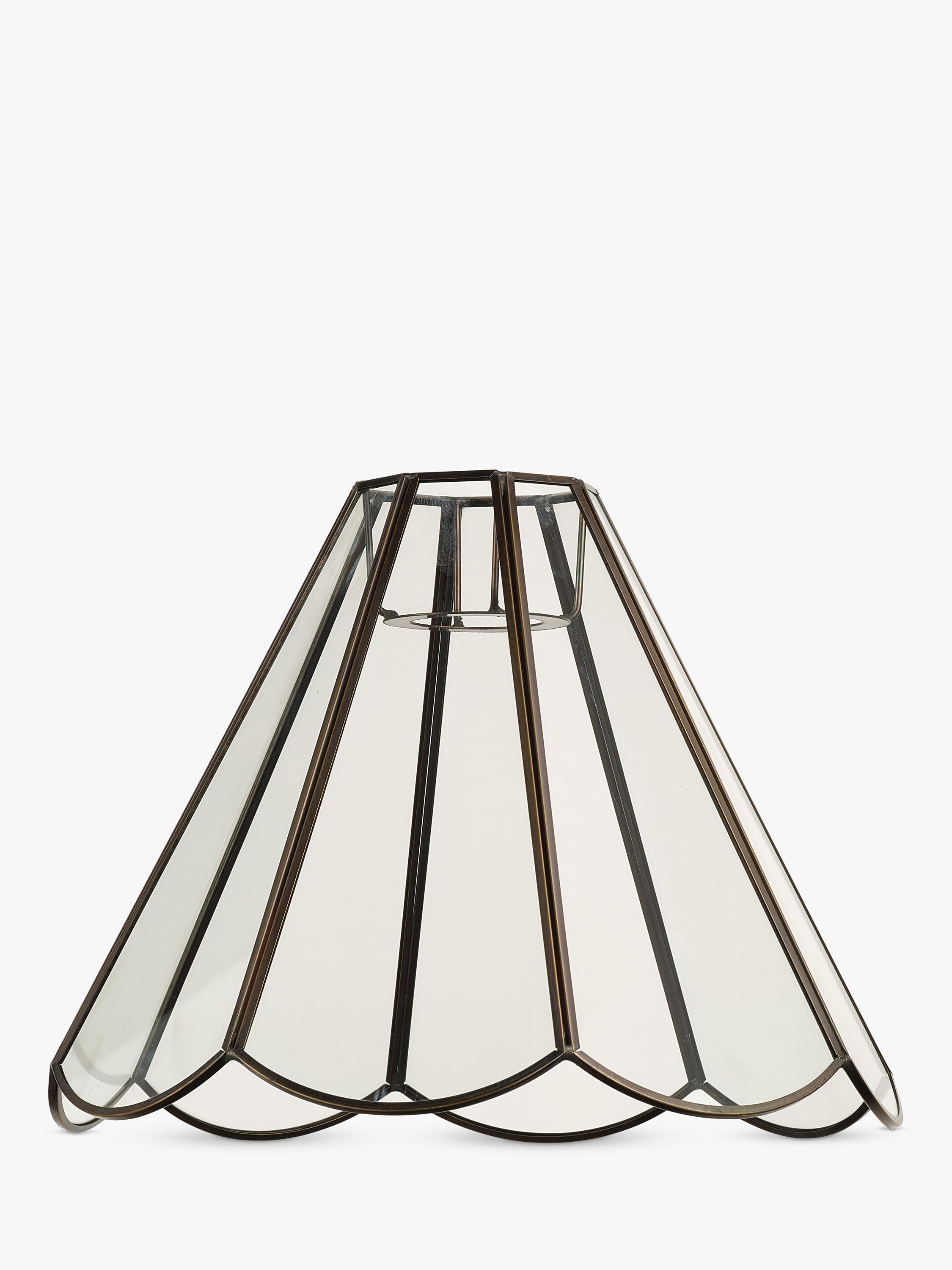 John Lewis scalloped pendant ceiling shade brass (British brand)