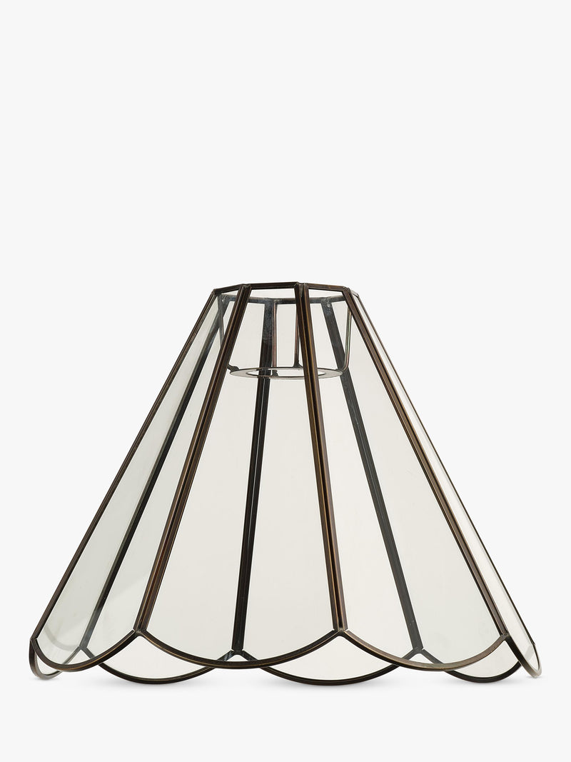 John Lewis scalloped pendant ceiling shade brass (British brand)