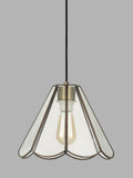John Lewis scalloped pendant ceiling shade brass (British brand)