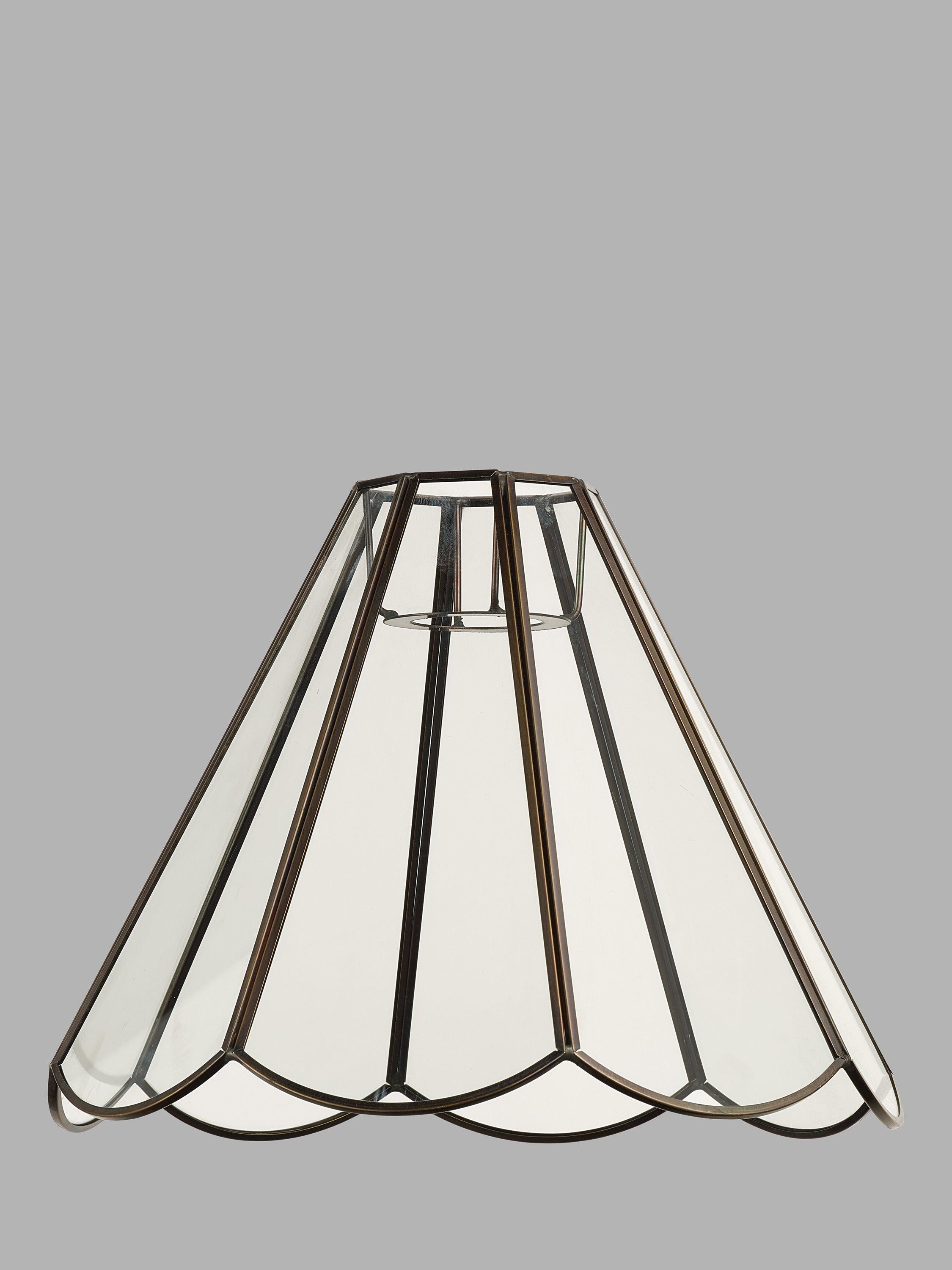 John Lewis scalloped pendant ceiling shade brass (British brand)