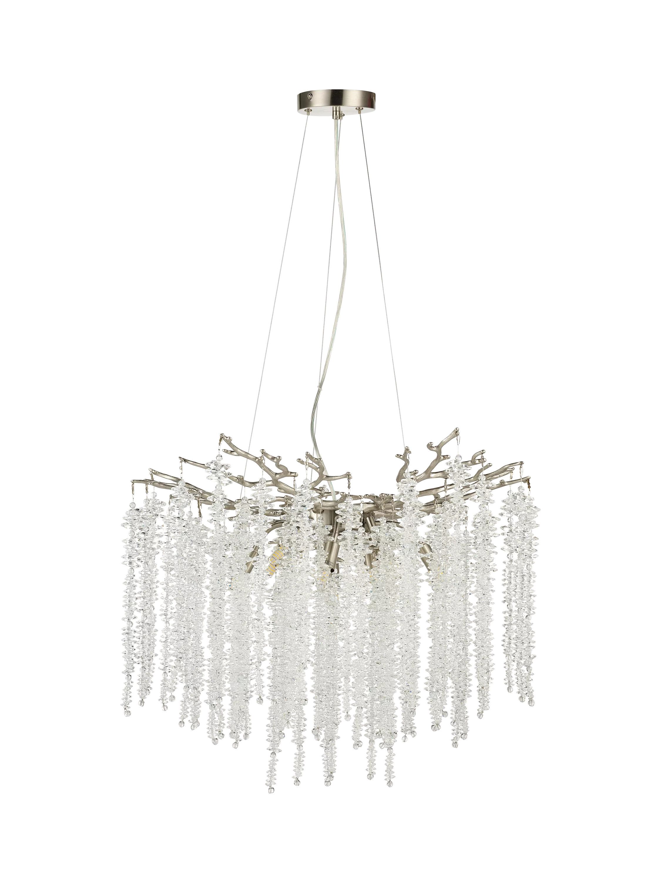 John Lewis Wisteria Crystal Glass Chandelier Ceiling Light, UK version
