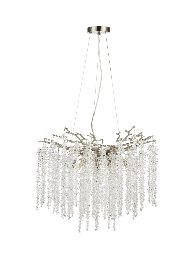 John Lewis Wisteria Crystal Glass Chandelier Ceiling Light, UK version