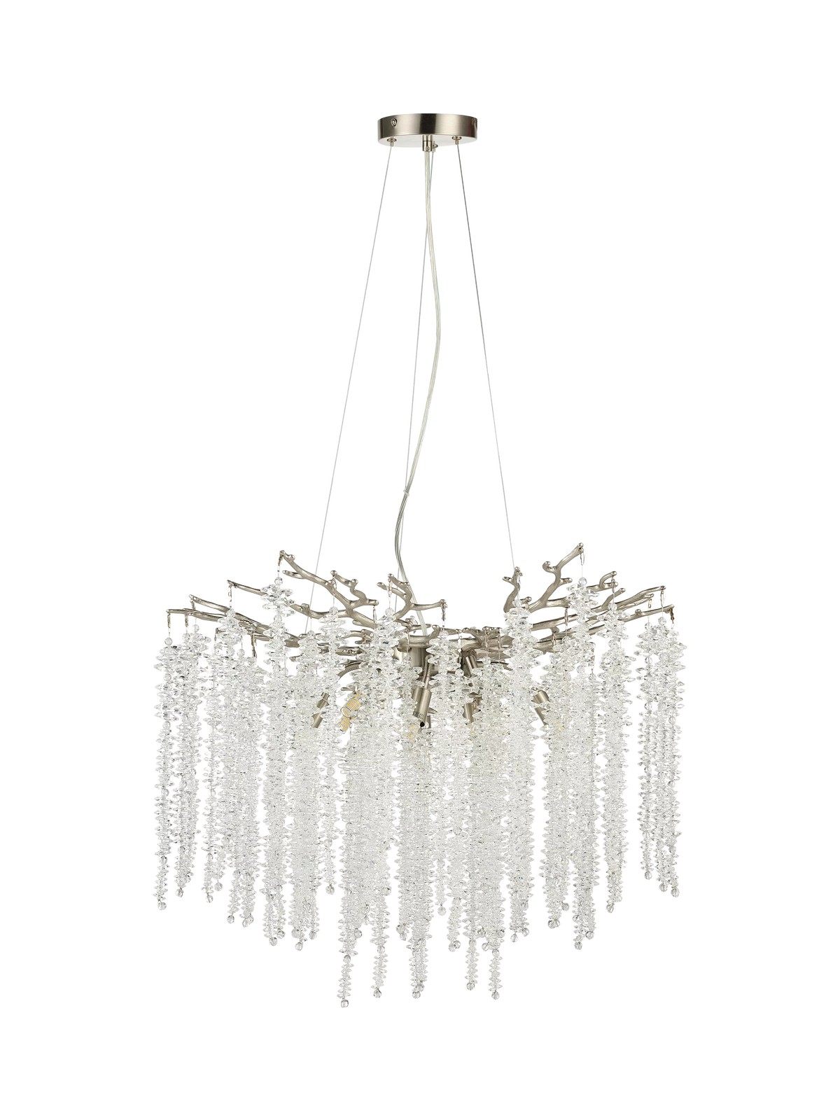 John Lewis Wisteria Crystal Glass Chandelier Ceiling Light, UK version