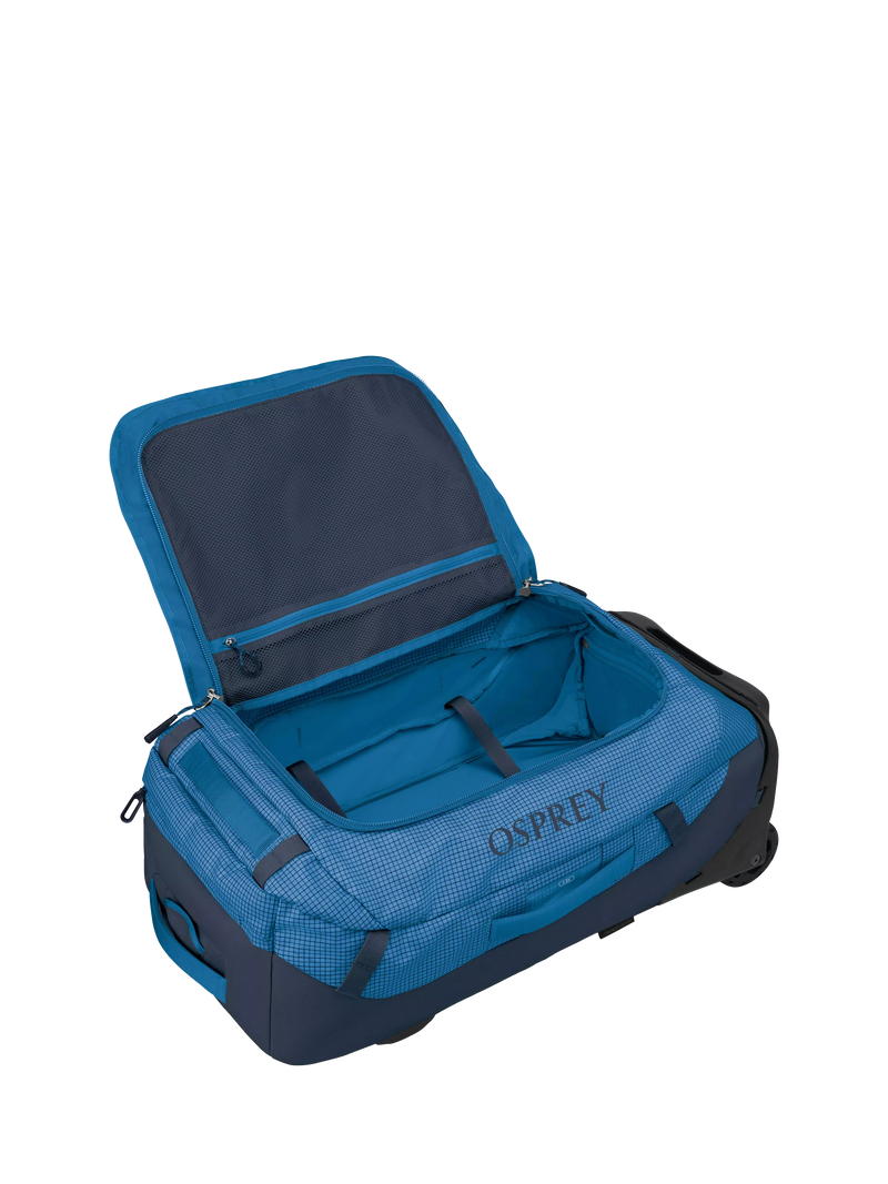 Osprey Transporter 60 wheeled duffel bag blue (British brand)