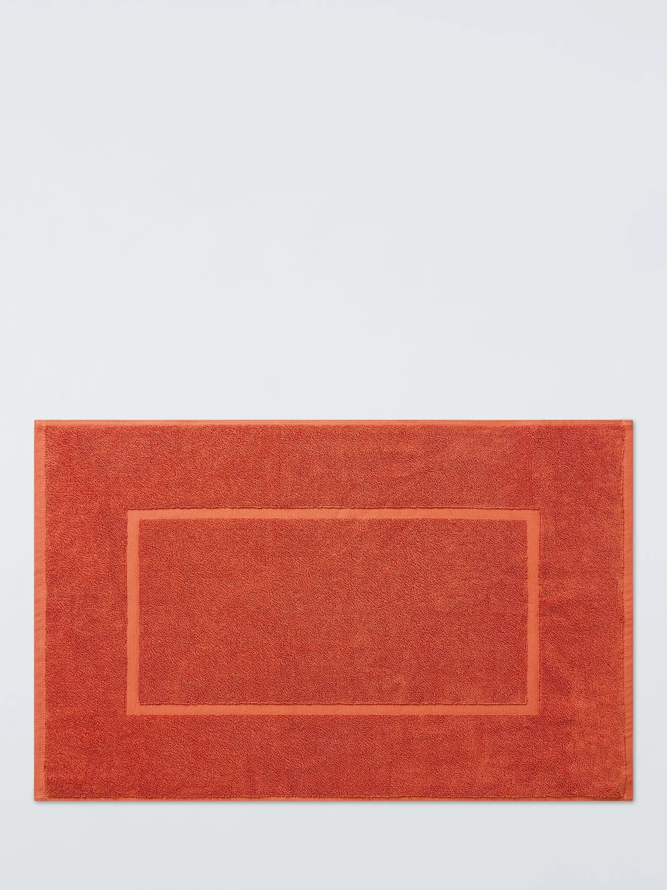 John Lewis Egyptian Cotton Bath Mat, Burnt Orange