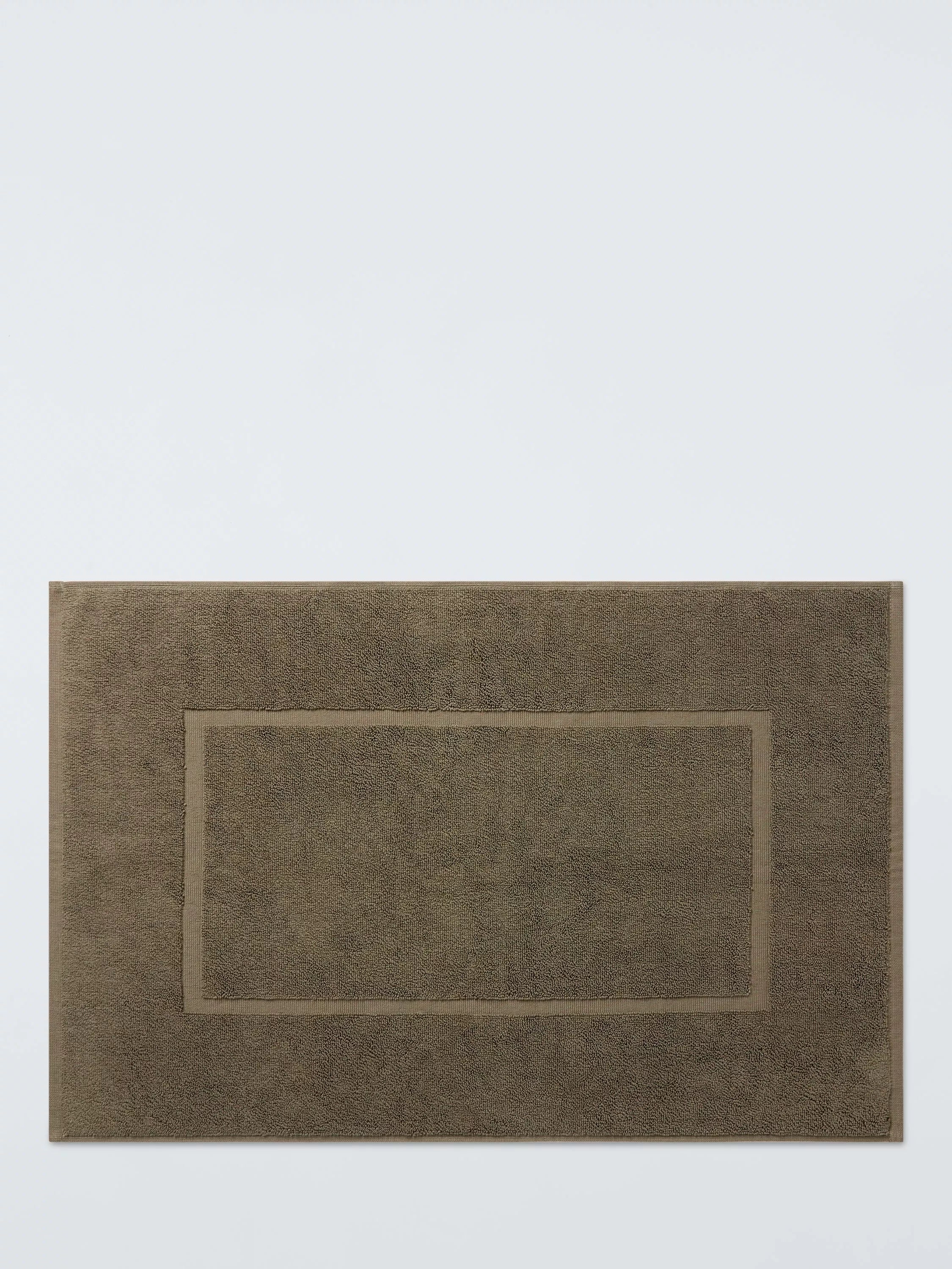 John Lewis Egyptian Cotton Bath Mat, Dark Khaki