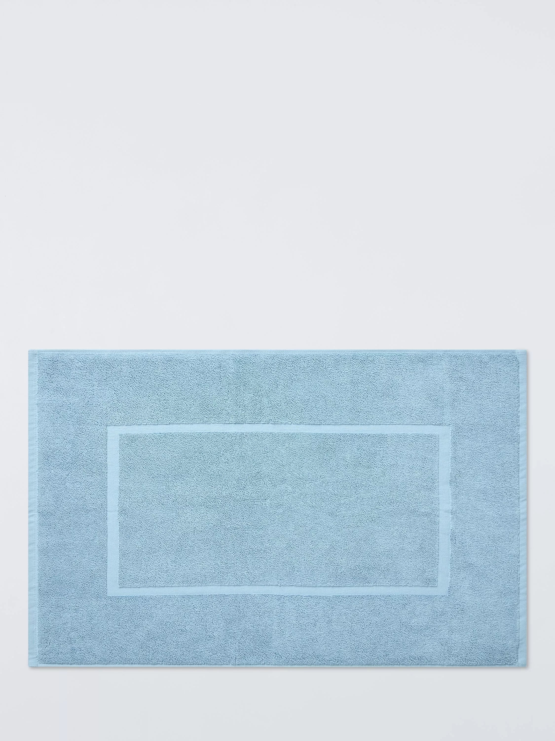John Lewis Egyptian Cotton Bath Mat, Haze Blue