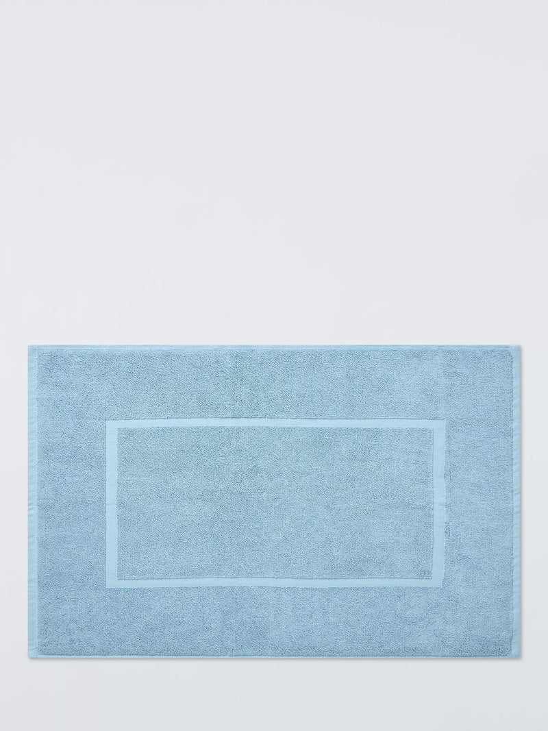 John Lewis Egyptian Cotton Bath Mat, Haze Blue