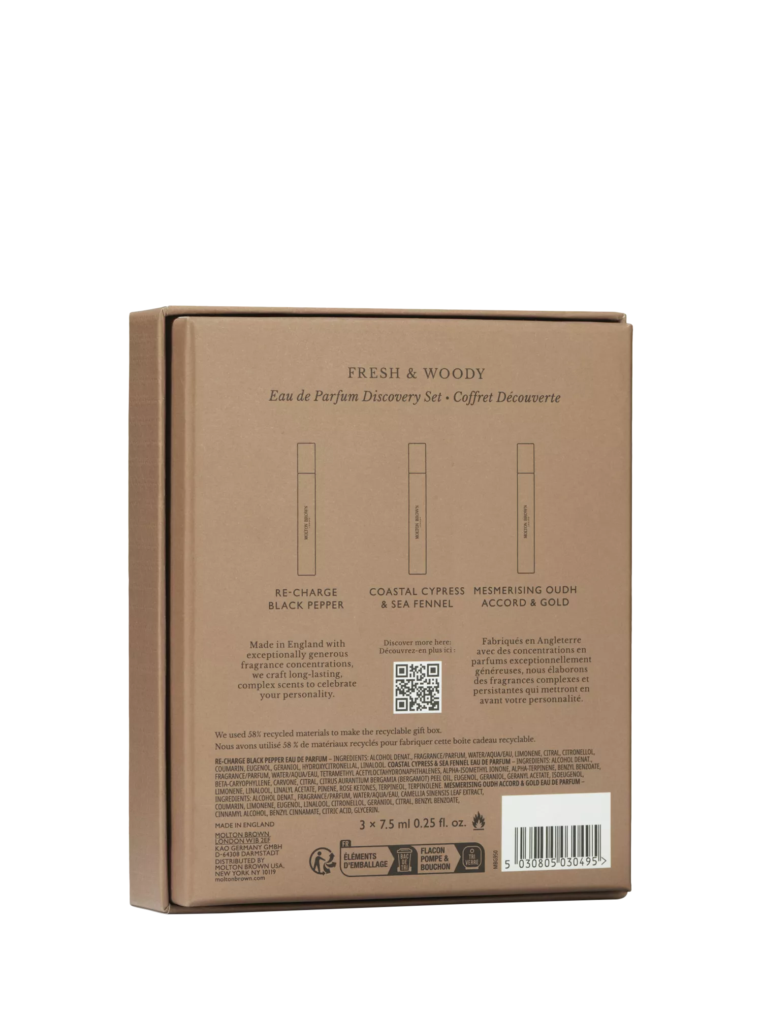 Molton Brown discovery gift set 22.5ml, UK version