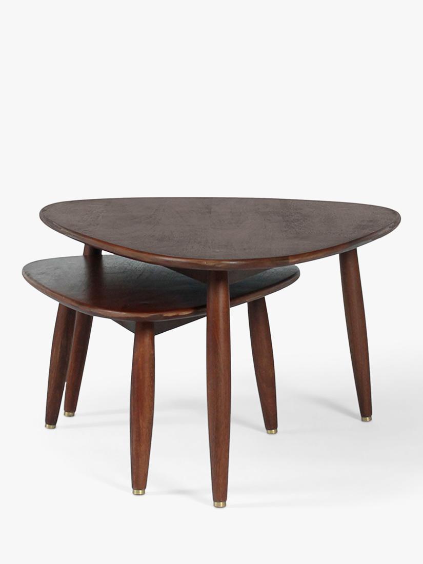Swoon Abel nesting tables dark brown, imported from the UK