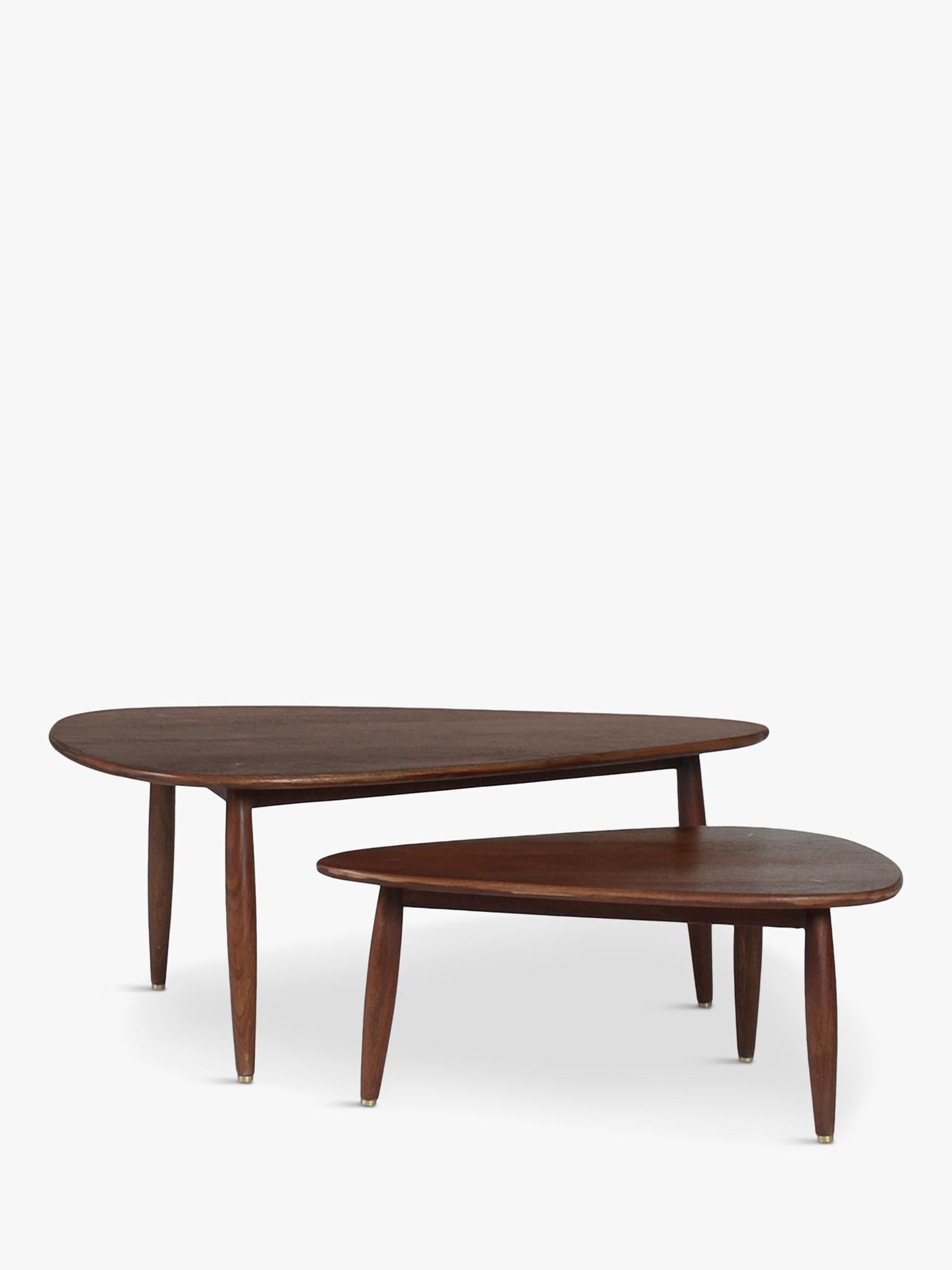 Swoon Abel nesting tables dark brown, imported from the UK